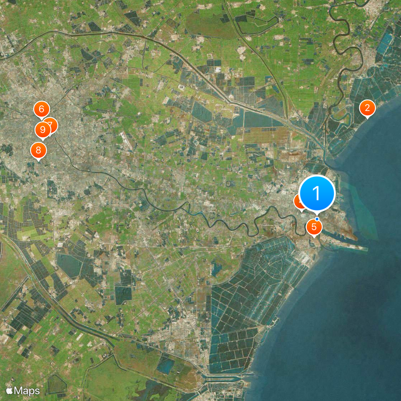 Binhai New Area Mappa