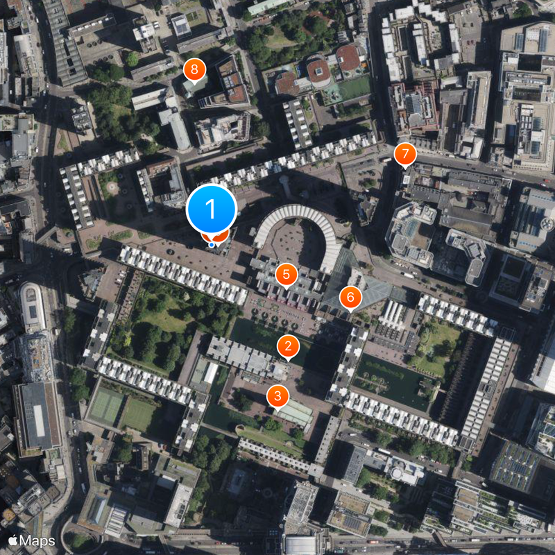 Barbican Centre Mapa