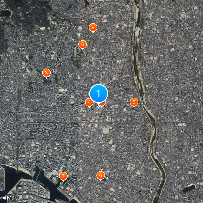 Hankyu Nishinomiya Gardens Map