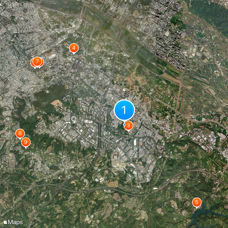 Hsinchu Science Park Map
