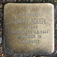 Stolperstein dedicated to Simon Adler