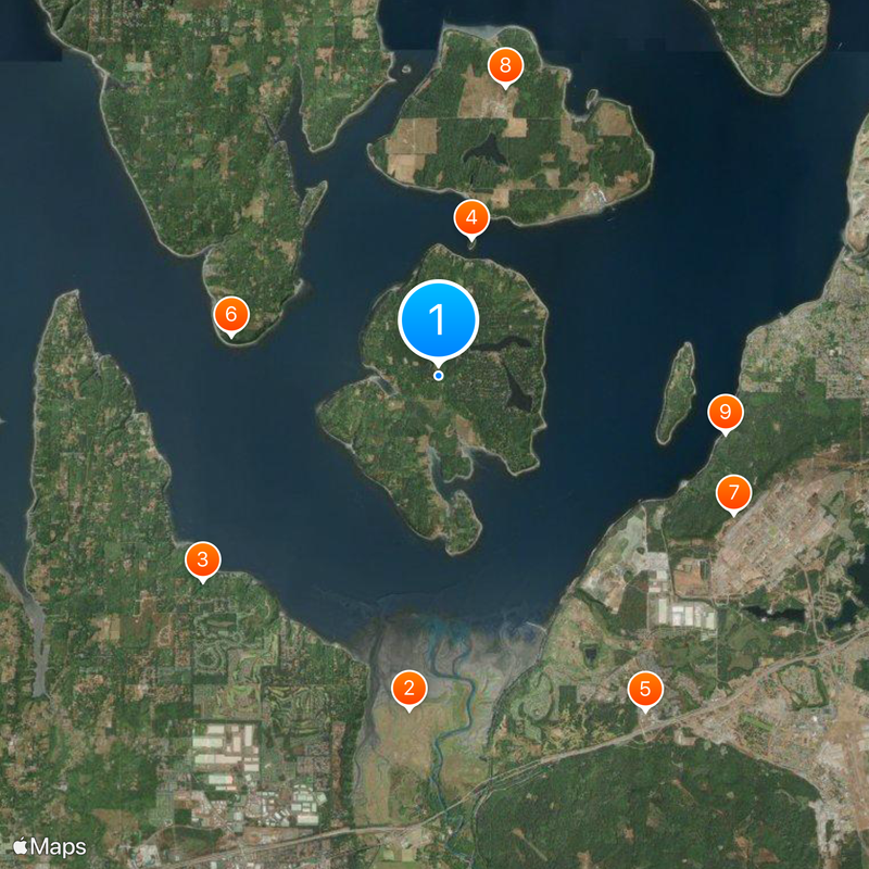 Anderson Island Map