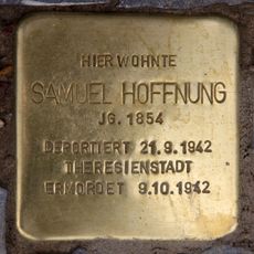 Stolperstein dedicated to Samuel Hoffnung