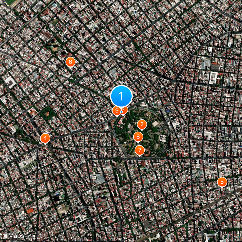 Bernardino Rivadavia Natural Sciences Museum Map