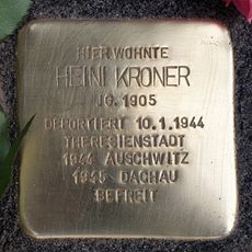 Stolperstein en memoria de Heini Kroner