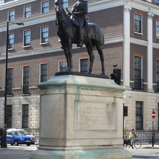 Equestrian statue of George Stuart White