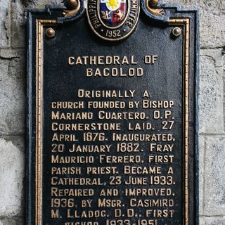 Cathedral of Bacolod historical marker