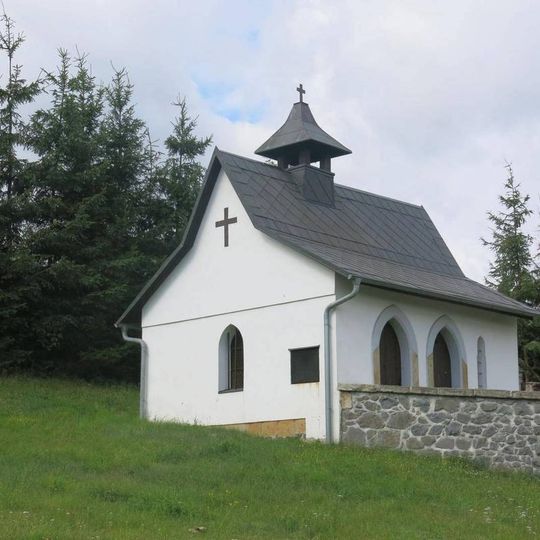 Kaple na hřbitově v Huntířově