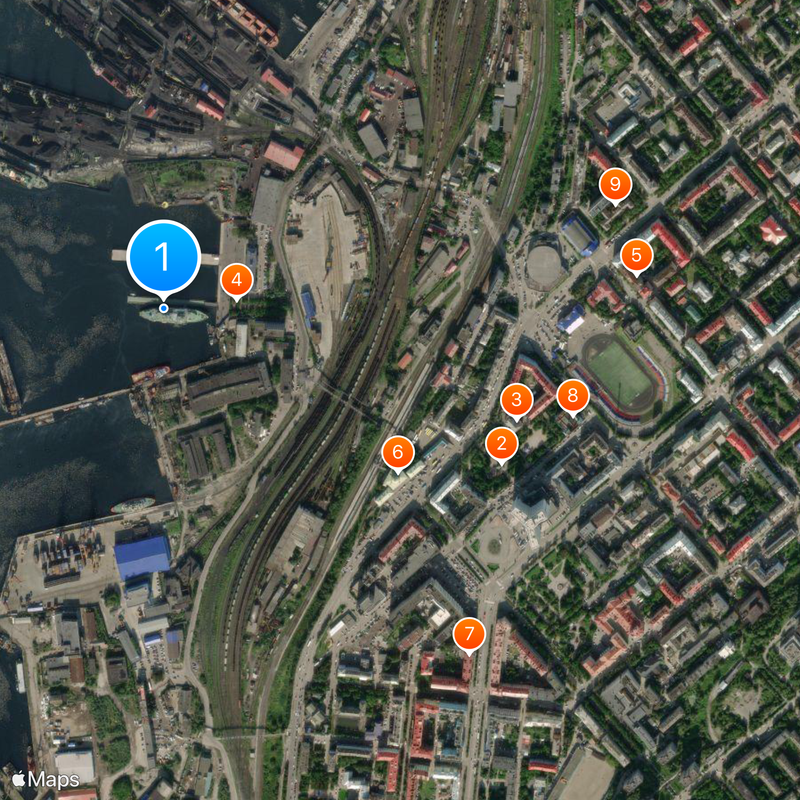 Rompehielos Lenin Mapa