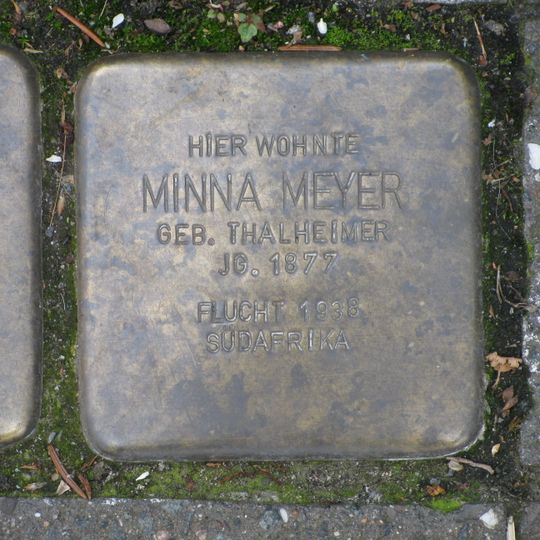 Stolperstein en memoria de Minna Meyer