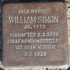 Stolperstein en memoria de William Simon