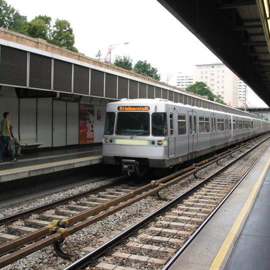 Ehem. Stadtbahn - Teilbereich der heutigen U4 in der KG Unterbaumgarten