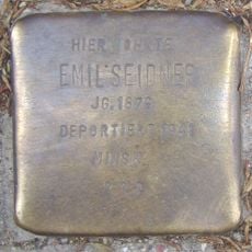 Stolperstein dedicated to Emil Seidner