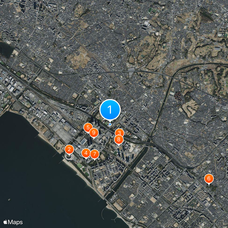 Makuhari Junior and Senior High School Map