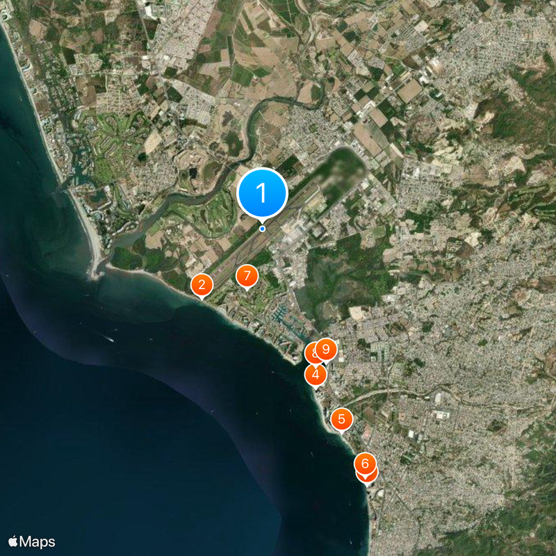 Licenciado Gustavo Díaz Ordaz International Airport Map