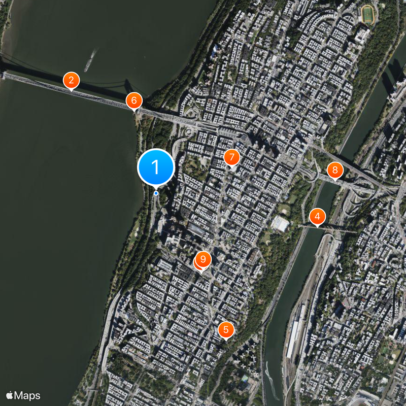 Henry Hudson Parkway Map
