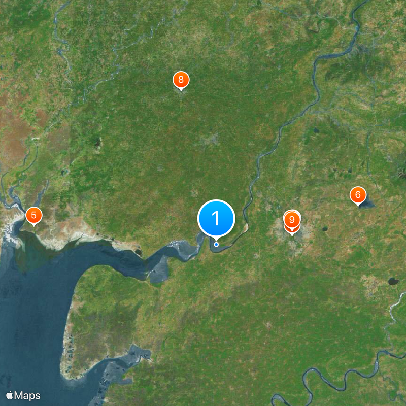 Mahi River Map