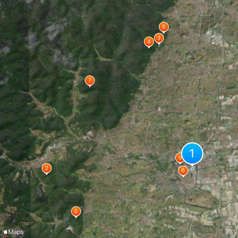 Landau in der Pfalz Kaart