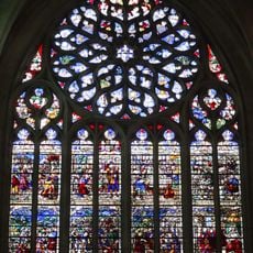 North rose window of Cathédrale Saint-Étienne d'Auxerre