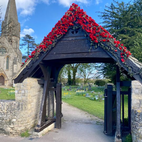 Leafield War Memorial Lychgate at St Michael and All Angels Church