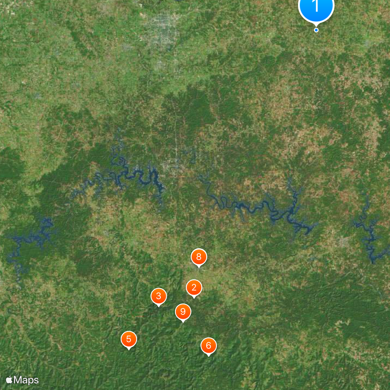 Ozarks Map