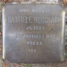 Stolperstein à la mémoire de Gabriele Burchard
