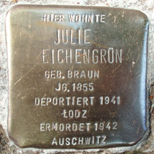 Stolperstein em memória de Julie Eichengrün