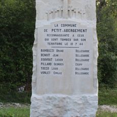 War memorial of people shot on 13 July 1944 in Le Petit-Abergement