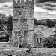 Churchyard cross in Lanhydrock churchyard