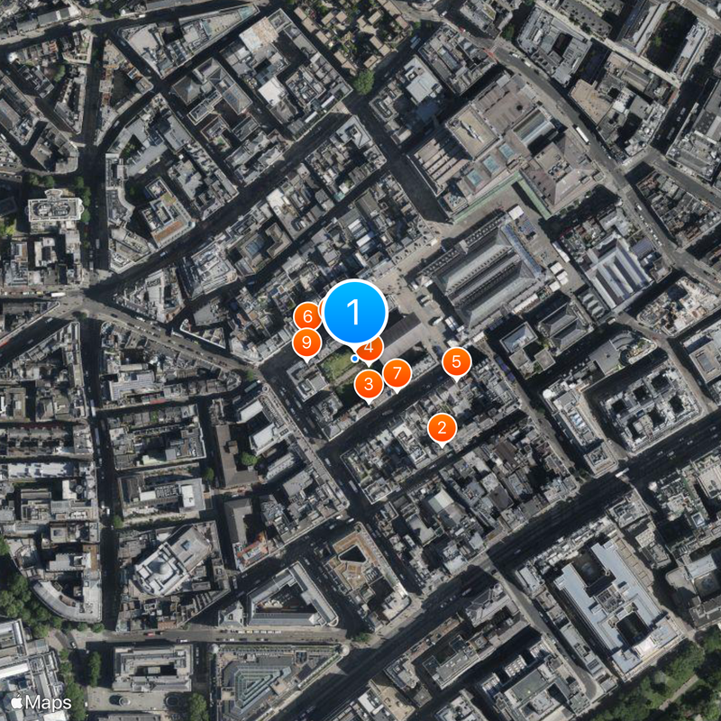 St Paul's Church, Covent Garden Map