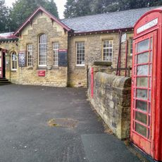 K6 Telephone Kiosk Outside Haworth Railway Station