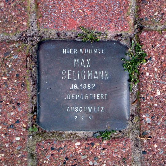 Stolperstein en memoria de Max Seligmann