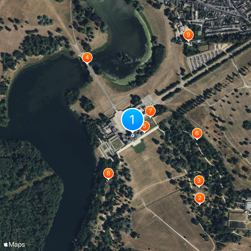 Pałac Blenheim Mapa