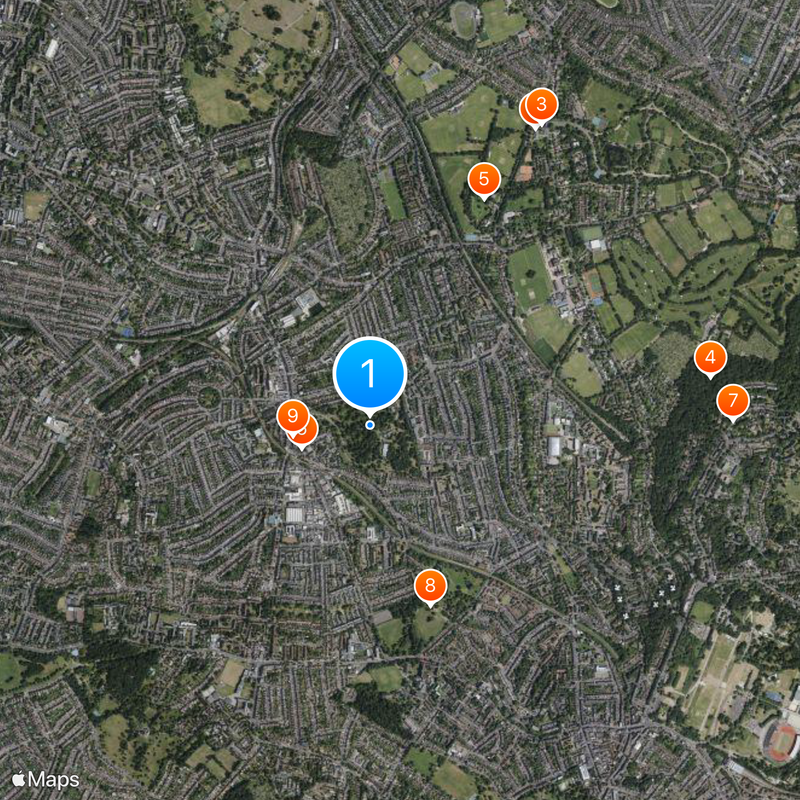 West Norwood Cemetery Mappa