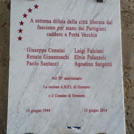 Lapide ai partigiani di Porta Vecchia