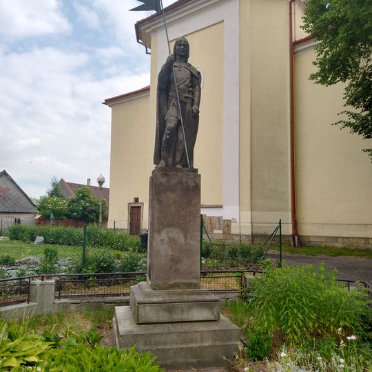 Socha svatého Václava u kostela v Častolovicích