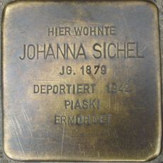 Stolperstein à la mémoire de Johanna Sichel