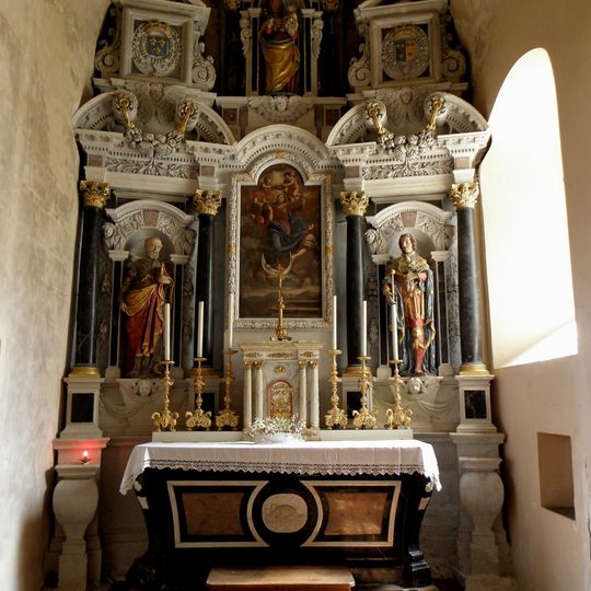 Retable du maître-autel de l'église Notre-Dame de Saulges