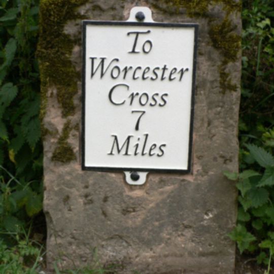 Milestone, W of farm