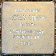 Stolperstein en memoria de Moses Cohen