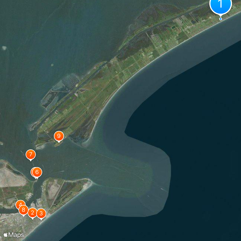 Bolivar Peninsula Map