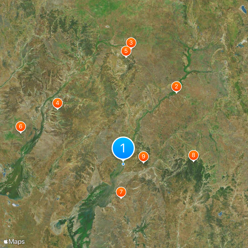 Wielki Basen Artezyjski Mapa