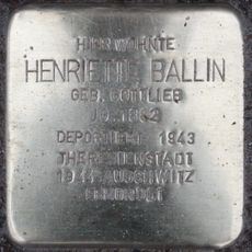 Stolperstein dedicated to Henriette Ballin