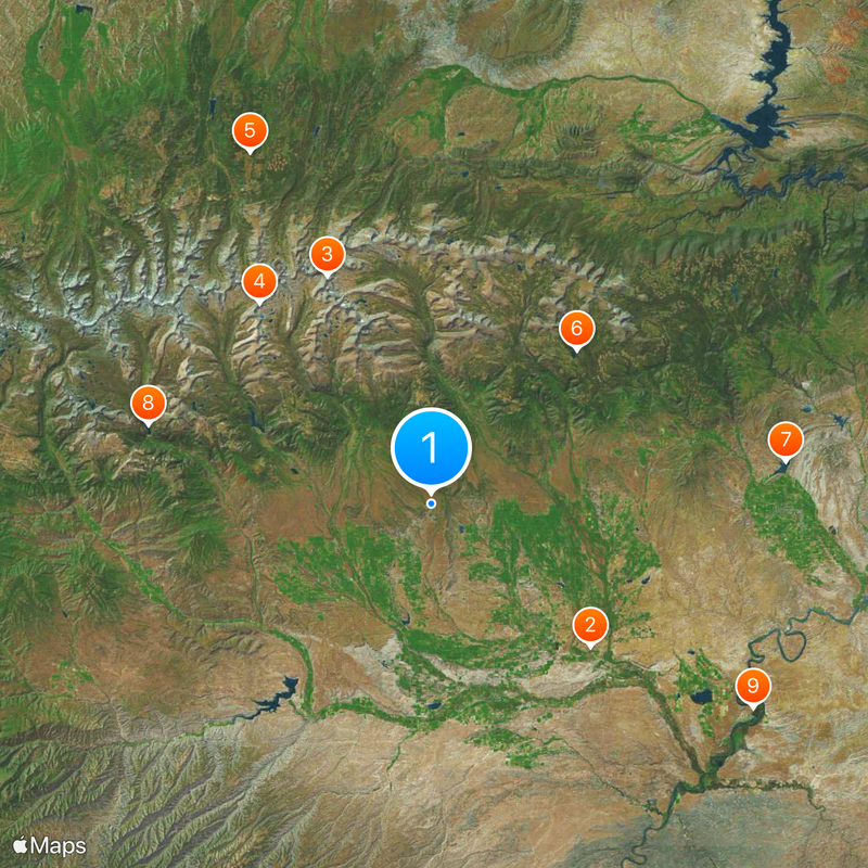 Uintah and Ouray Indian Reservation Map