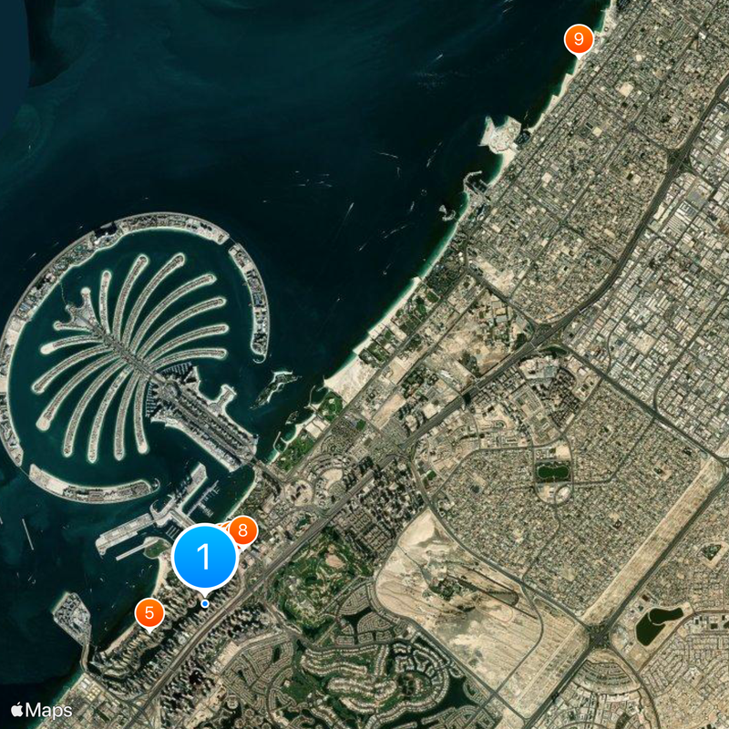 Dubai Marina Mapa