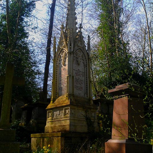 Monument To Thomas Mears In Highgate Cemetery
