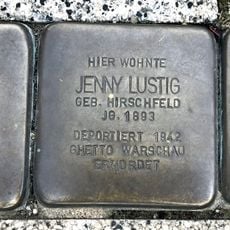 Stolperstein en memoria de Ernst  Lustig