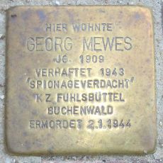 Stolperstein dedicated to Georg Mewes