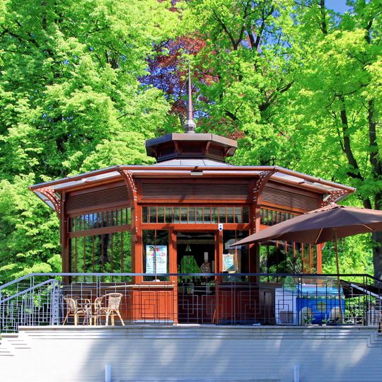 Summer café in the Spa Park in Jastrzębie-Zdrój