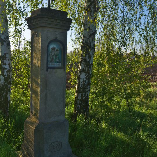 Boží muka na okraji Mořic u říčky Haná